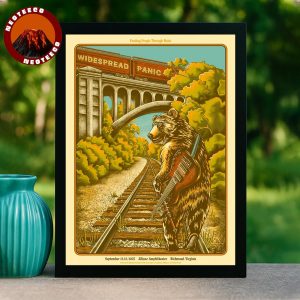 Widespread Panic Poster At Allianz Amphitheater In Richmond Virginia On September 12 2025 Conscious Alliance Bear Artwork Home Decor Poster Canvas