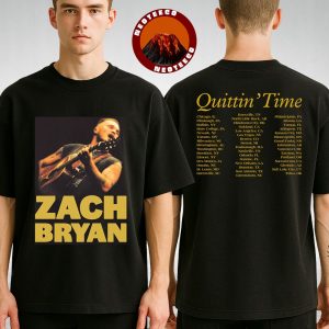 Zach Bryan Guitar Washed Black Two Sides Unisex T-Shirt